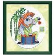 Набір для вишивання хрестиком Чарівна Мить А-177 "Серія «Східний гороскоп» З Днем Народження Кінь!"