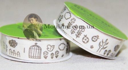 Лента тканевая 15 мм клеевая на бобинке