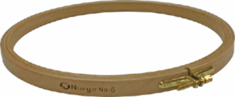 Пяльцы деревянные с винтом Nurge 120-6 диаметр 25 см