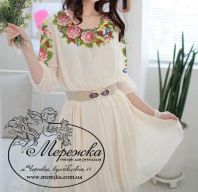 Схема для вышивания женской вышиванки Королева бала 12-35 Мережка