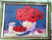 Набір для вишивання картини бісером та нитками