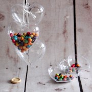 Сердце пластиковое прозрачное