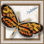 Набор для вышивки бисером на прозрачной основе Бабочка 025
