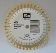 028600 Булавки з перловою головкою 0,58 x 40мм (золотого кольору), Prym