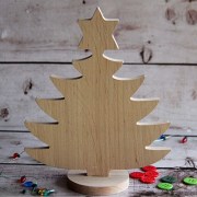 Деревянная заготовка Новогодняя елка 0302