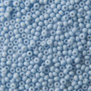 Купити 03132 10/0 чеський бісер Preciosa, блакитний, непрозорий крейдяний сольгель