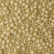 Купити 03151 10/0 чеський бісер Preciosa, жовтий, непрозорий крейдяний сольгель 