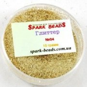 Глиттер 10 г для декорирования в коробочке 04 золото