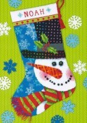 09155 Набор для вышивания Чулок DIMENSIONS Снеговик