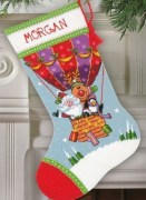 71-09156 Набір для вишивання (гобелен) DIMENSIONS Santa's Balloon Ride. Stocking "Повітряна куля Санти. Панчоха"