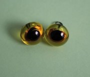 Стеклянные глазки 10 мм Чарівна мить для мягких игрушек 10090