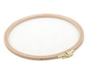 Пяльцы деревянные с винтом Nurge диаметр 10 см высота обода 16 мм