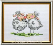 Набір для вишивання Ледi 1267 Романтичні овечки