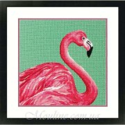 Набор Дименшенс для вышивания гобеленом Розовый фламинго / Pink Flamingo