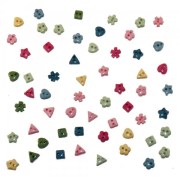 Декоративные пуговицы Tiny Round Buttons - Country 2210