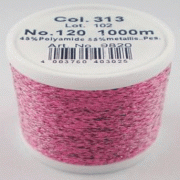 313/9820 METALLIC №120 Декоративна нитка для додавання у в'язальну нитку, 1000 м