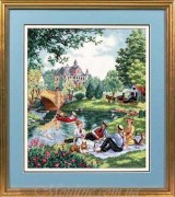 Набір для вишивання хрестиком "Пікнік на галявині//Picnic on the Lawn" DIMENSIONS