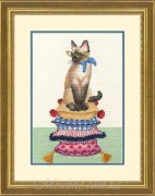 70-35367 Набір для вишивання хрестом DIMENSIONS, Cat lady / Леді - кішка