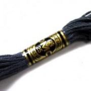 Нитки для ручной вышивки DMC 413 Pewter Gray-DK