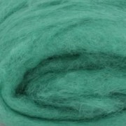 Шерсть для валяния кардочес новозеландский зеленая светлая 5004