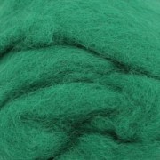 Шерсть новозеландская кардочесанная для фелтинга зеленый 5024