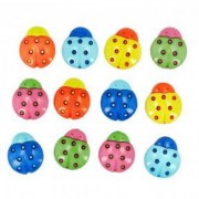 Набор пуговиц декоративных пуговиц Dress It Up 5835 Божья коровка ассорти