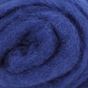 6003 Шерсть для валяния синяя Новозеландская 27 микрон