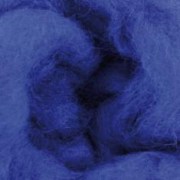 Шерсть для валяния синяя новозеландская кардочес 6005