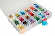 Коробка-органайзер для бобин + 50 бобин 6118/6