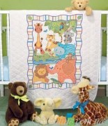 73507 Dimensions Набор для вышивки крестиком на одеяле Зоопарк / ModZoo Quilt