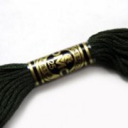 Мулине для вышивания DMC 934 Black Avocado Green