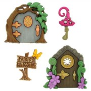 Декоративні ґудзики Dress It Up 9388. Казкові будиночки для фей