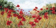 Набор для вышивания Маки у моря / Clifftop Poppies ANCHOR APC940
