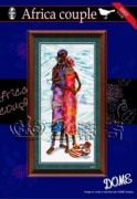 Набор для вышивания крестом DOME Африканская пара 80803