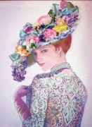 Набор для вышивания бисером и лентами Дама в жемчужном колье БПЛ-106 Изящного рукоделия