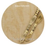 Лен для вышивания Zweigart Belfast Linen 32 ct. мокко неоднотонный 3009