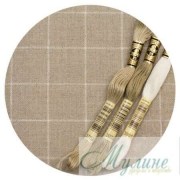 Лен для вышивания Zweigart Belfast Linen 32 ct. в клетку 3709