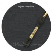 Лен для вышивания Zweigart Belfast Linen 32 ct. угольно-серый 7026