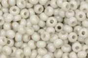 03441 10/0 чеський бісер Preciosa, сірий, непрозорий крейдяний сольгель 