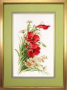 Набор для вышивания Повітруля  П6-017 Букет с маками