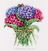 РТО М564, Набор для вышивания крестом Букетик гортензий