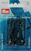 Булавки английские Prym 085121 27/38/50 мм черный цвет