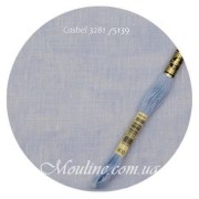 Канва Zweigart льняная 28 ct Лен Кашель / Cashel Linen голубой Vintage