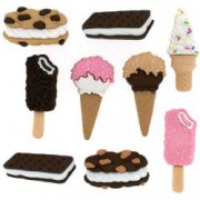 7685 Декоративні ґудзики. Морозиво, тістечка