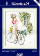 Набор для вышивания DOME 110804 Девушка с велосипедом