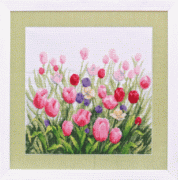 Смешанная техника вышивки Чарівна Мить М-112 Долина Тюльпанов
