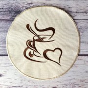 Серветка під тарілки чашка кави