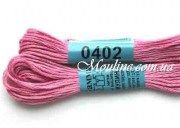 Нитки мулине Гамма 402 для вышивания крестиком розовый