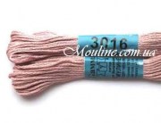 Нитки мулине Гамма 3016 для вышивания грязно-сиреневый