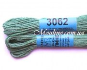 Нитки мулине Гамма 3062 для вышивания крестиком мята